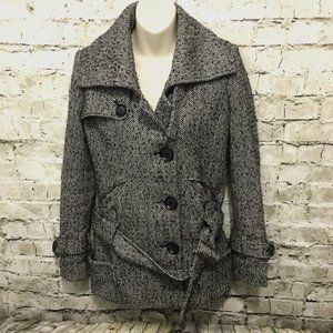 Herringbone Wool Coat